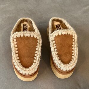 MOU Women’s ESKIMO PLATFORM CLOG COGNAC size 37